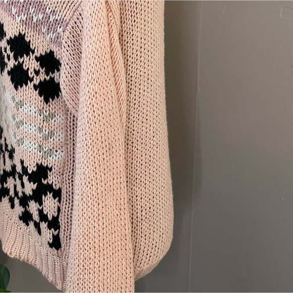 Vintage 80’s Spice Of Life Pink Floral Chunky Knit Sweater - Picture 11 of 11